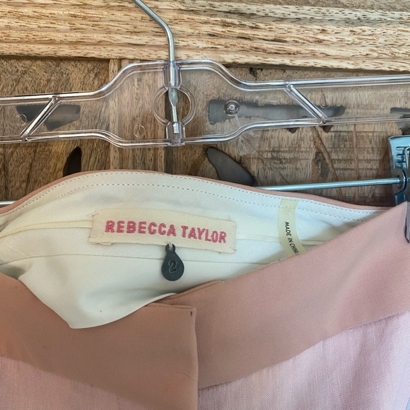 Color block Rebecca Taylor Shorts.  Exposed silver zipper detail - Picture 9 of 9